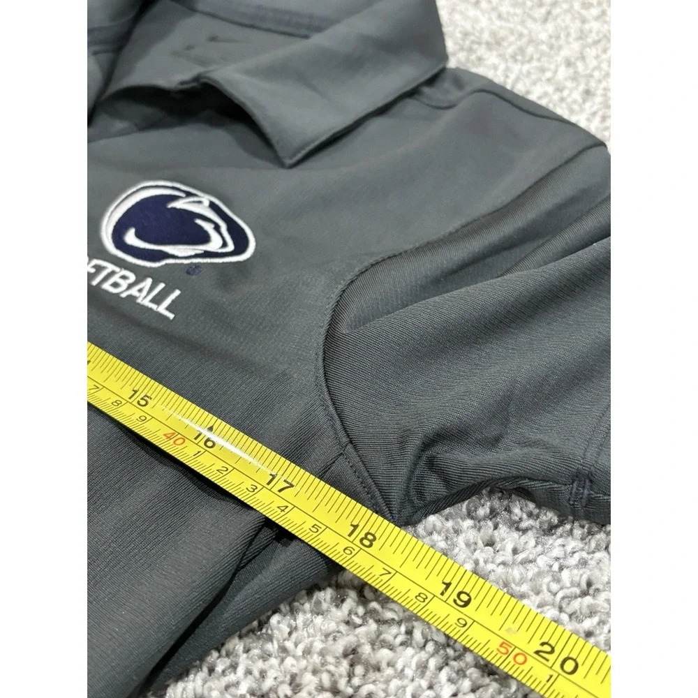 Nike PSU Penn State University Softball Gray Polo Shirt Women's Size Small Shirt
